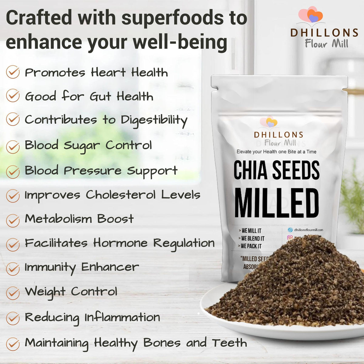 Milled Chia Seeds 500g