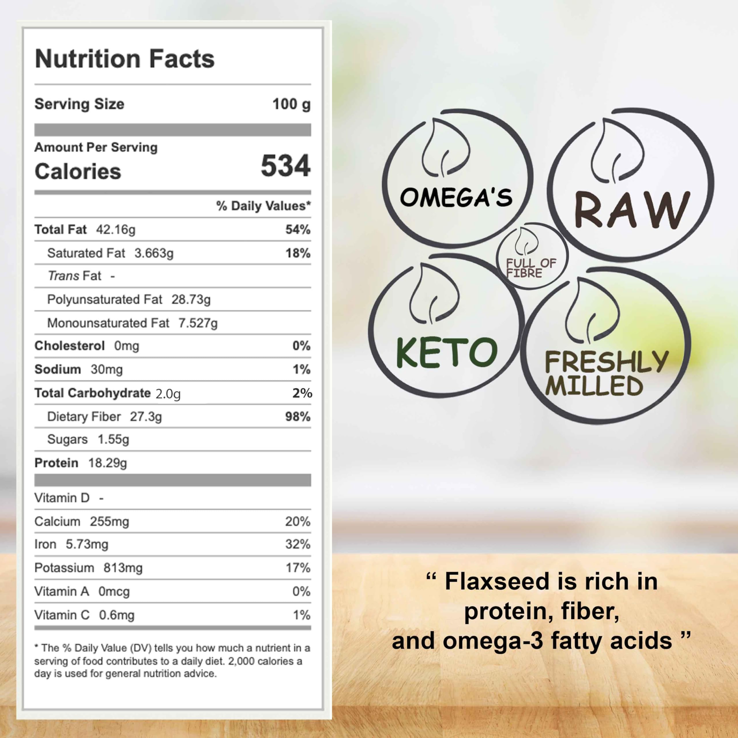 Golden Flaxseed Milled