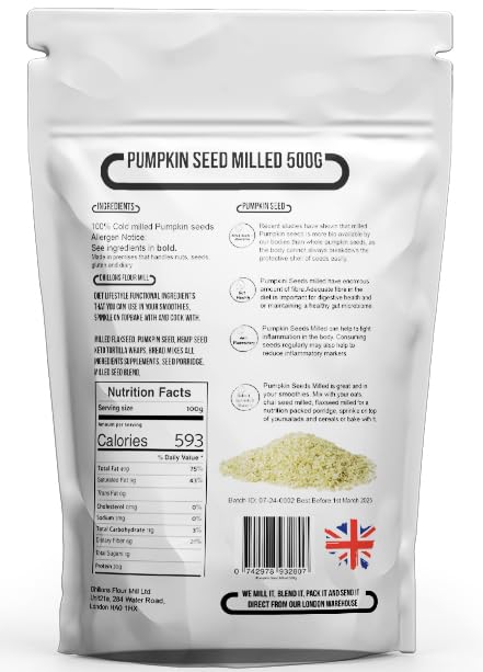 Pumpkin Seeds Milled 500G