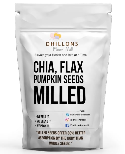 Chia, Flax and Pumpkin Seeds Milled Mix